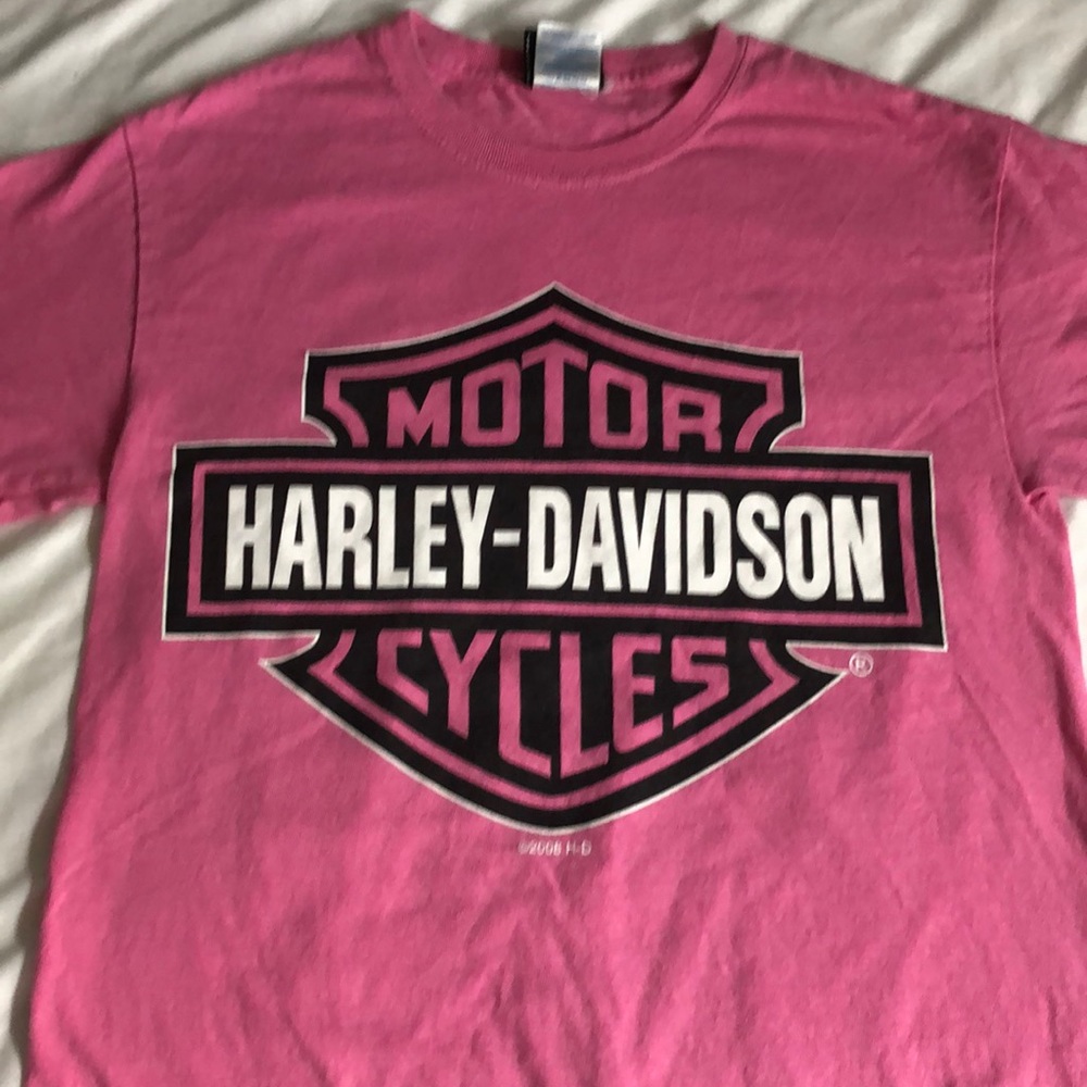 Pink FWB Harley Davidson T-Shirt